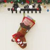Рождественские чулки подарочные сумки рождественская елка носок рождественские конфеты мешок для хранения праздничные вечеринки поставки рождественских украшений