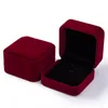 Vierkante bruiloft fluwelen oorbellen ring opbergdoos sieraden display case houder geschenkdozen verbazingwekkende organizer yq02013