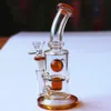 Narghilè Dab Smoking da 14,5 mm Bong per pipa ad acqua in vetro alto 8 pollici con impianto downstem Seed Of Life Perc