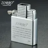 Zorro Original Dual Fire Torch Lättare rörelse Kerosen Jet Vindtät cigarett cigarer lättare rörelse uppblåsbara lättare liner DIY verktyg