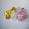 5 Inch Skull Shape Glass Oil Burner Pipes Colorful Hand Spoon Smoking Pipe Oil Dab Rigs Tobacco Pipes For Smoking