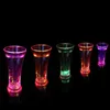 Śmieszne drinkware Rainbow Color Puchar Miga Kubki LED Kubek Wody Kubek Cool Drink Piwo Kieliszki do Wina Bar Party Dekoracja Sea Shipping DDA170