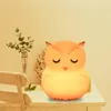 Owl LED Night Light Touch Sensor Remote Control 9 Colors Dimmable Timer USB Rechargeable Silicone Bedside Lamp for Children Baby325938251