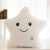 5 Colors Luminous Pillow Star Cushion Colorful Glowing Pillow Plush Doll Star moon Led Light Toys For Girl Kids Christmas Gift6073382