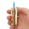 New Metal Butane Gas Lighter Windproof Boutiqu Turbo Cigar Cigarette Lighters Gadgets For Men Gift Fixed Fire