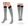 37style men women nursing compression socks Unisex outdoor sports run travel pressure long socks relieve knees pain happy