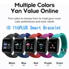 Schermo colorato 116plus Smart Band Braccialetto Braccialetto Fitness Tracker Pedometro Frequenza cardiaca Pressione sanguigna Monitor di salute 116 Plus Smart Wristband