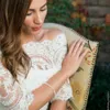 High Quality Elegant Off Shoulder Lace Wedding Boleros Half Sleeve Bridal Jackets Wraps Accessories chaqueta novia