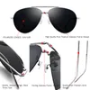 Quality Pure Titanium Folding Sunglasses Men Polarized Sun Glasses For Driving Classic Pilot Women Oculos Gafas 93621