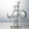 Ny 7 tum Invertible Gravity Water Glass Bong Infinity Waterfall Oil DAB Rigs 14mm Kvinna Joint med skål XL-2061