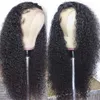 Cabelo humano encaracolado peruca Brazilian Remy Hair Preplucked com cabelo de bebê lace dianteira perucas humanas para mulheres negras onda profunda
