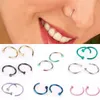 Anello da naso da donna in acciaio inossidabile a forma di C Body Hoop Piercing gioielli moda volontà e regalo sabbioso