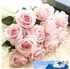 Konstgjord blomma Rose Silk Blommor Real Touch Peony Marrige Dekorativ blomma Bröllopsdekorationer Julinredning 13 färger HR021