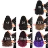 Preed curl Senegalese Crochet Trecce capelli 16 pollici mezza onda mezzo riccio estensioni dei capelli ricci crespi intrecciatura sintetica h4365618