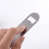 free shipping popular metal Bottle Cap Opener keychain Unique Flat Stainless Steel Remover Bar Blade opener