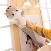 Juguetes de peluche Animal Cat Cute Creative Long Soft Toys Oficina Almuerzo Break Nap Sleeping Pillow Cojín Muñeco de regalo de peluche para niños