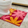 twopiece set bathroom Sunflower piece Set pattern Ushaped toilet foot mat Ushaped toilet mat sunflower pattern1357591