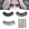 3D Mink False Eyelashes Natural Thick Wispy Fluffy Lashes Volume Fake Lashes Makeup Eyelash Extension Silk Eyelashes