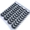 20 paires 1520mm naturel 3D faux cils faux cils Kit de maquillage vison cils Extension vison cils Maquiagem maquillage des yeux US1937616