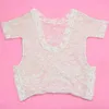 Newborn Baby Lace Romper Baby Girl Cute petti Rompers Infant Toddler Photo Clothing Soft Lace Bodysuits Diamond hairband HHA1451