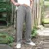 Pantaloni casual da uomo in canapa Tasche vintage Pantaloni larghi in lino Pantaloni da spiaggia Yoga Palestra Pantaloni larghi con coulisse Soild Color Plus Size CX200729