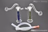 Mini Glass Oil Burner Bong for dab rigs Bongs 10mm Ash Catcher Hookah Pipe Smoking water bubbler pipe with 10mm glass oil burner pipe