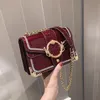 Diseñador-2020 bolso nuevo de moda bolso de mujer de cuero Pu de alta calidad concha de charol pequeños bolsos de hombro cuadrados