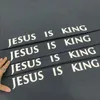 Jezus is król tee Three Bogs Religijne obraz olejny Tshirt Vintage krótkie rękawy Summer Street Mężczyźni kobiety Tshirt1394833