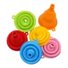 Mini Silicone Silicon Gel Opvouwbare intrekbare inklapbare stijl Funnel Hopper Keuken Kookgerei Gratis verzending LX2466