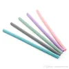 Flexible Reusable Silicone Drinking Straw Straight Bent Food Grade Silicone Straw For Home Party Wedding Bar Drinking Tools Tube D6515749