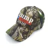 Camo Donald Trump 2020 Hat Make Great Caps USAフラグ刺繍レタースナップバック迷彩メンズボールキャップパーティーハットRRA3289