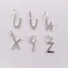 Pendentif Alphabet Lettre UZ En Argent Authentique Pendentifs en Argent Sterling 925 Convient aux Bijoux Ours Européens Style Cadeau Andy Jewel 91464576370