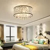 Modern Crystal Led Chandelier Luxury Decor Ceiling Living Room Bedroom Lighting Clear Glass Pattern Cloth Shape White Luster