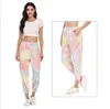 Women Trousers Fashion Tie Dye Colors Sweatpants Home Casual Athletic Pants Exercise Fitness Wear Running Loose Athletic Trousers LSK515