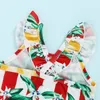 Cute Toddler Girls Swimsuit One-częściowy Drukowanie owoców Pasek cytrynowy i łuk Pałąk Piękne dziewczyny plażowy kostium kąpielowy M162