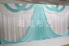 Cenários de casamento com guirlandas Cortinas de seda de gelo branco Tiffanly elegante cortina de fundo adereços de casamento decoração de festa 20 10ft2816