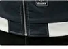 Мода пальто куртки мужчин голубой градиент для печати Патчи Bomber Jacket Мужской Корейский Стиль одежды Верхняя одежда Мужская ветровка куртки CX200801