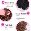 Wave Hair Ombre Crochet Synthetic Braiding Hair Extensions Goddess Gypsy locs 18 Inches Soft Dreads Dreadlocks Hair for black marl6592064