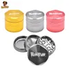 HONEYPUFF 50mm 4 Layers Metal Tobacco Grinder Sharp Diamond Teeth CNC Aluminum Spice Tobacco Cursher Herb Grinder