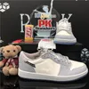 New arrival mężczyźni kobiety 1 niskie buty do koszykówki Jumpman QS Lance Mountain UNC Top 3 sąd fioletowy potrójny czarny biały stylista trampki z pudełkiem