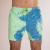 Short de Hommes Changement d'été Changement de couleur Beach Hommes Naturelle Trunks Homme Maillots de bain Médizes à sec pas Pantalon de surf Pantalon de surf1