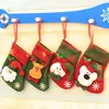 Christmas Pailletten Stocking Hangers Gift Tas Stocking Sneeuwman Santa Claus Eland Tree Decoration Socks Xmas Kousen DH0217