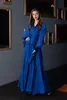 Royal Blue Womens Pijamas Camisola Partido Roupões Pyjams Robes manga comprida Elegant Bride Pijamas Bath Robes Pajama Mulheres