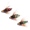 40pcsbox Fly Fishing Hook Sinek Bağlama Balıkçılık Cazibesi Kiti kuru sinekler kancalar tüy kanat yapay yem yemleri set9321264