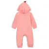 Ins Baby Rompers Dinosaur Infant Boy Jumpsuits Long Sleeve Newborn Girls Hooded Bodysuits Designer Toddler Clothes Baby Clothing D2327323