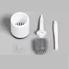 Bristles Soft Silicone Toilet Brush Hollow Drain Base Bathroom Cleaning Tool