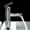 Mrosaa Badezimmer-Küchen-Waschtischarmatur, Einhebelmischer, an Deck montierte Wasserhähne, Warm-Kaltwasser-Mischbatterie
