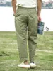 Męskie spodnie Casual American-Style Retro World World II armia Spodnie szerokiej nogi wysokiej jakości1
