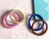Телефонная проволока кабель галстук волос 6,5 см девочек эластичные волосы кольцо кольцо веревочки конфеты цвет браслет растягивающиеся