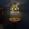 Cobre Vintage LED de cristal abajur para o quarto GoldenTable luminária de cabeceira Estudo Sala Escritório Desk Lamp
